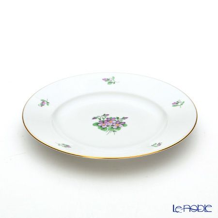 アウガルテン（AUGARTEN） バイオレットブーケ（5600） プレート 20cm（001シューベルトシェイプ）
