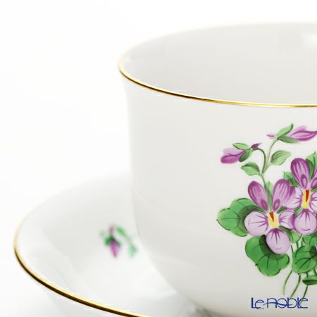 アウガルテン（AUGARTEN） バイオレットブーケ（5600） コーヒーカップ＆ソーサー 200ml （001シューベルトシェイプ）