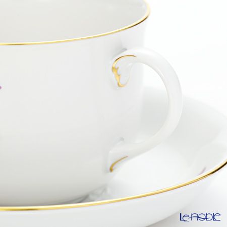 アウガルテン（AUGARTEN） バイオレットブーケ（5600） コーヒーカップ＆ソーサー 200ml （001シューベルトシェイプ）