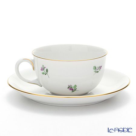 アウガルテン（AUGARTEN） バイオレットブーケ（5600） ティーカップ＆ソーサー（S） 200ml（001シューベルトシェイプ）