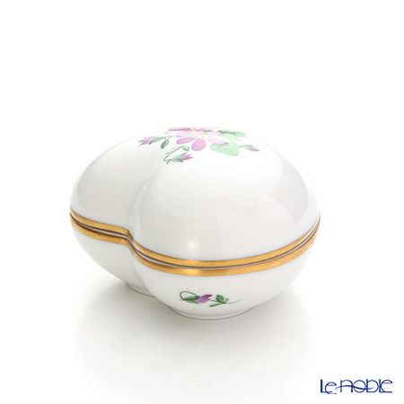 アウガルテン（AUGARTEN） バイオレットブーケ（5600） ハートボックス 7×7cm（860）