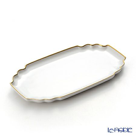 アウガルテン（AUGARTEN） ゴールドリム（5625） サンドイッチトレイ 25×14cm（746）
