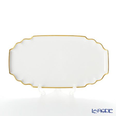 アウガルテン（AUGARTEN） ゴールドリム（5625） サンドイッチトレイ 25×14cm（746）