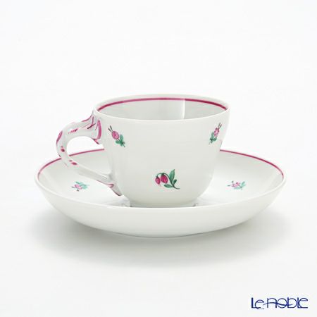 アウガルテン（AUGARTEN） オールドウィンナーローズ（5784） モカカップ＆ソーサー ロココ（070）