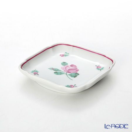 アウガルテン（AUGARTEN） オールドウィンナーローズ（5784） スクエアディッシュ 9×9cm（110）