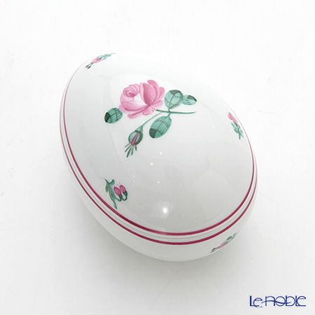 アウガルテン（AUGARTEN） オールドウィンナーローズ（5784） エッグシェイプボックス（606）