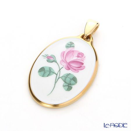 アウガルテン（AUGARTEN） オールドウィンナーローズ（5784） ペンダント（金縁）（753）