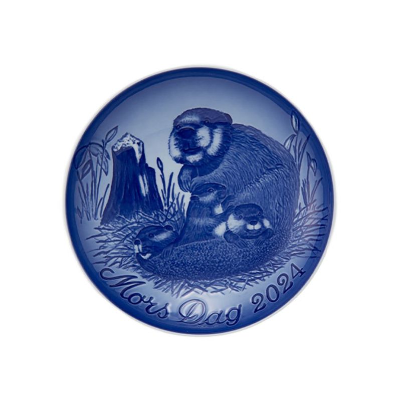 ビングオーグレンダール（Bing＆Grondahl） マザーズデイプレート 2024年／令和6年 15cm ビーバーの親子 1902724／1070760