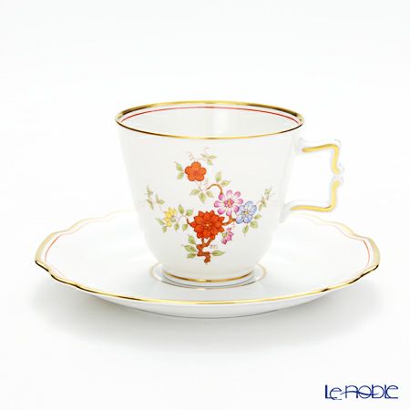 アウガルテン（AUGARTEN） カラフルシノワズリ（5849） コーヒーカップ＆ソーサー 200ml（114ヴェルヴェデーレシェイプ）