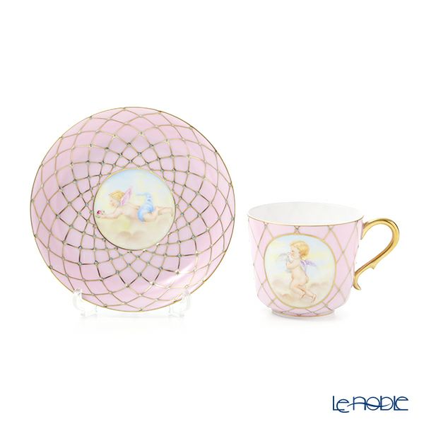 ヘレンド フンボルト SP 03929-0-00 ティーカップ＆ソーサー（ピンク）150ml