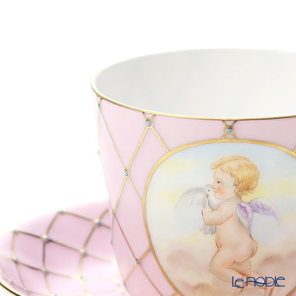 ヘレンド フンボルト SP 03929-0-00 ティーカップ＆ソーサー（ピンク）150ml