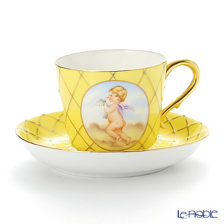 ヘレンド フンボルト SP 03929-0-00 ティーカップ＆ソーサー（イエロー）150ml