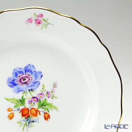 マイセン（Meissen） ベーシックフラワー（三つ花） 060110／00501／01 プレート 18cm Motiv No.1 アネモネ
