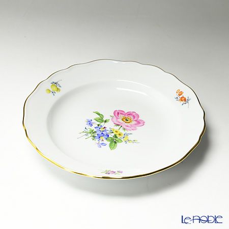 マイセン（Meissen） ベーシックフラワー（三つ花） 060110／00501／13 プレート 18cm Motiv No.13 野ばら