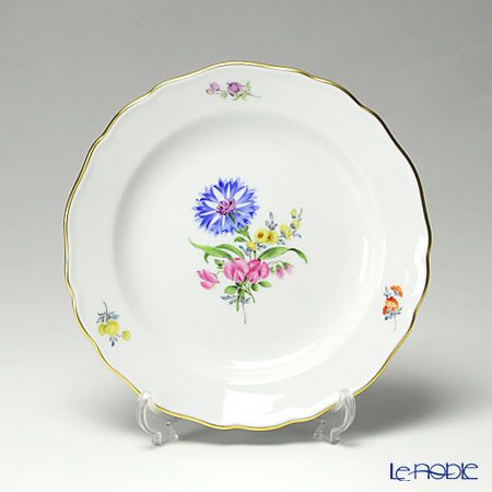 マイセン（Meissen） ベーシックフラワー（三つ花） 060110／00501／17 プレート 18cm Motiv No.17 ヤグルマギク