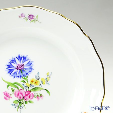 マイセン（Meissen） ベーシックフラワー（三つ花） 060110／00501／17 プレート 18cm Motiv No.17 ヤグルマギク