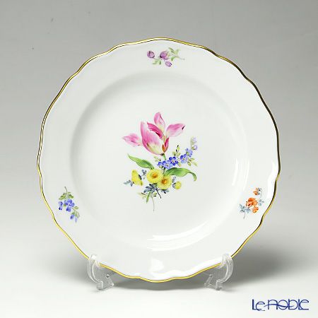 マイセン（Meissen） ベーシックフラワー（三つ花） 060110／00501／33 プレート 18cm Motiv No.33 チューリップ