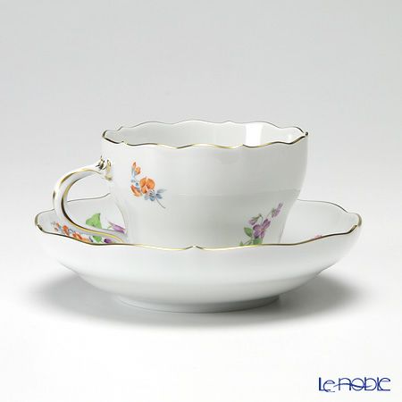 マイセン（Meissen） ベーシックフラワー（三つ花） 060110／00582／06 コーヒーカップ＆ソーサー 200ml Motiv No.6 ヒルガオ