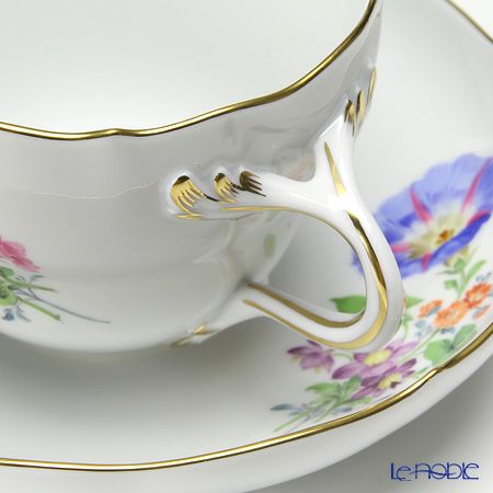 マイセン（Meissen） ベーシックフラワー（三つ花） 060110／00582／06 コーヒーカップ＆ソーサー 200ml Motiv No.6 ヒルガオ