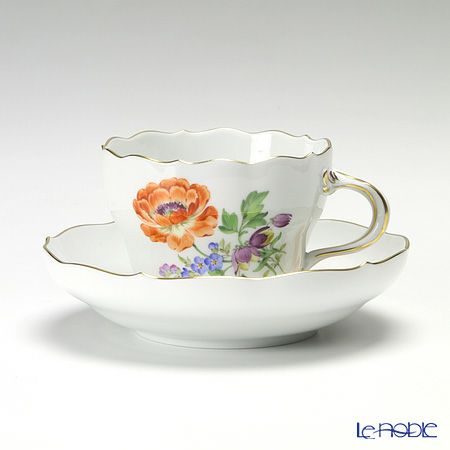 マイセン（Meissen） ベーシックフラワー（三つ花） 060110／00582／20 コーヒーカップ＆ソーサー 200ml Motiv No.20 ラナンキュラス