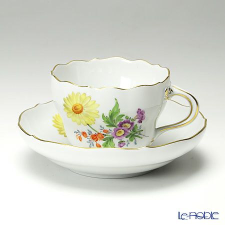 マイセン（Meissen） ベーシックフラワー（三つ花） 060110／00582／25 コーヒーカップ＆ソーサー 200ml Motiv No.25 マーガレット