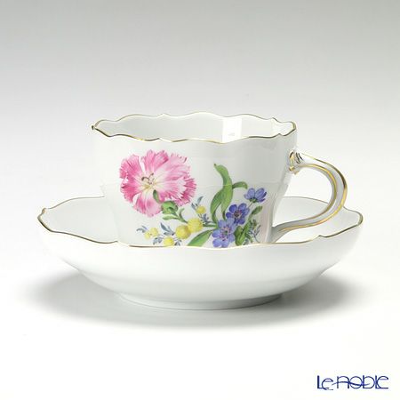 マイセン（Meissen） ベーシックフラワー（三つ花） 060110／00582／27 コーヒーカップ＆ソーサー 200ml Motiv No.27 カーネーション