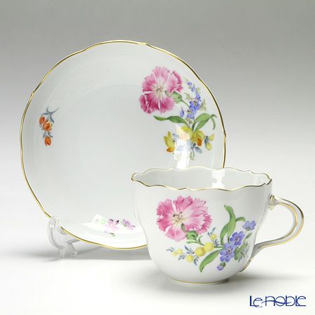 マイセン（Meissen） ベーシックフラワー（三つ花） 060110／00582／27 コーヒーカップ＆ソーサー 200ml Motiv No.27 カーネーション