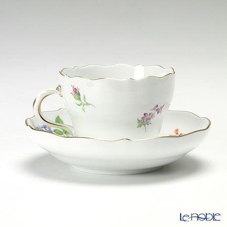 マイセン（Meissen） ベーシックフラワー（三つ花） 060110／00582／28 コーヒーカップ＆ソーサー 200ml Motiv No.28 オールドローズ