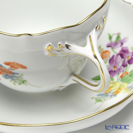 マイセン（Meissen） ベーシックフラワー（三つ花） 060110／00582／34 コーヒーカップ＆ソーサー 200ml Motiv No.34 スミレ