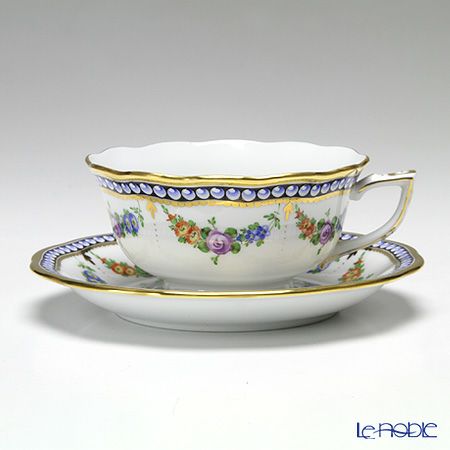 ヘレンド 真珠の首飾 GPN 20734-0-00／20724 ティーカップ＆ソーサー（ロウ）