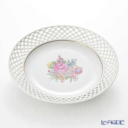 アウガルテン（AUGARTEN） リッチブーケ（6418） 透し皿 ラウンド（826）