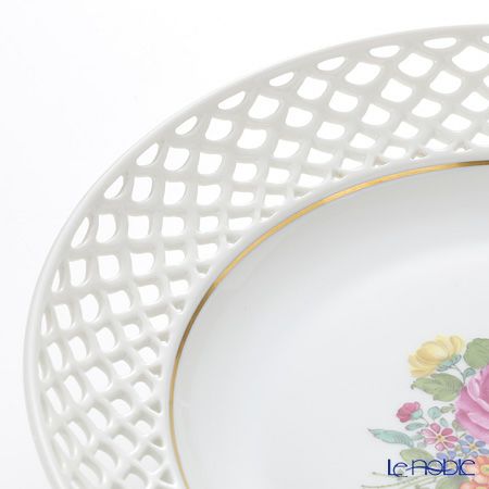 アウガルテン（AUGARTEN） リッチブーケ（6418） 透し皿 ラウンド（826）