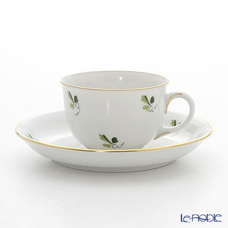 アウガルテン（AUGARTEN） スキャタードグレープリーブス（6490） モカカップ＆ソーサー 80ml（001シューベルトシェイプ）