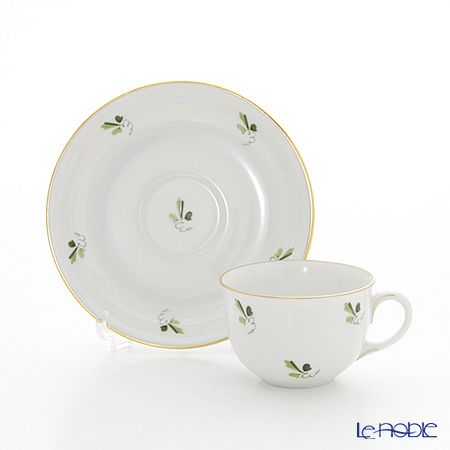 アウガルテン（AUGARTEN） スキャタードグレープリーブス（6490） モカカップ＆ソーサー 80ml（001シューベルトシェイプ）