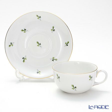 アウガルテン（AUGARTEN） スキャタードグレープリーブス（6490） ティーカップ＆ソーサー（S）200ml（001シューベルトシェイプ）