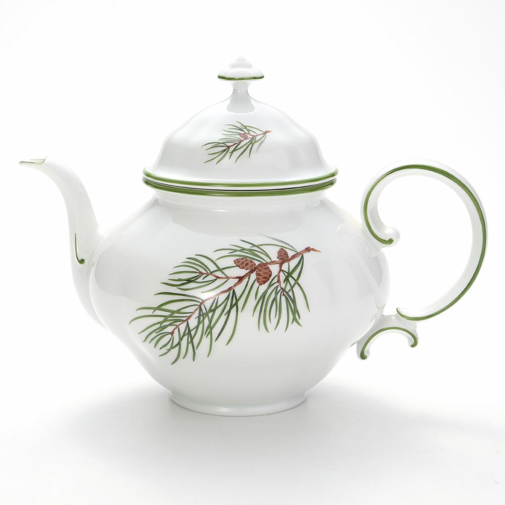 アウガルテン（AUGARTEN） モミの枝（6509） ティーポット（L） 1.2L（062モーツアルトシェイプ）