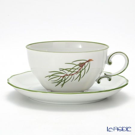 アウガルテン（AUGARTEN） モミの枝（6509） ティーカップ＆ソーサー 250ml（062）