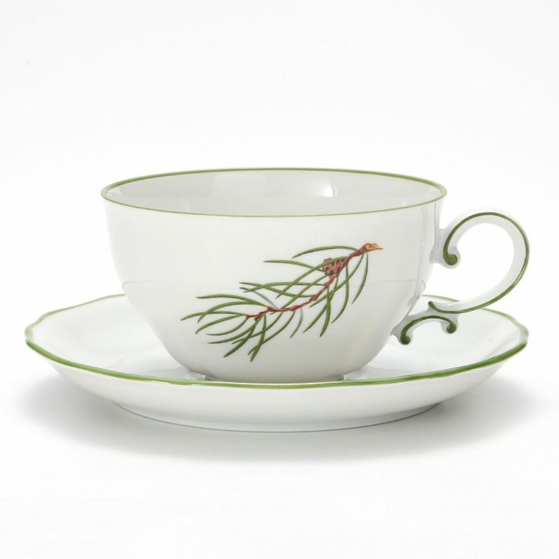 アウガルテン（AUGARTEN） モミの枝（6509） ティーカップ＆ソーサー 250ml（062）