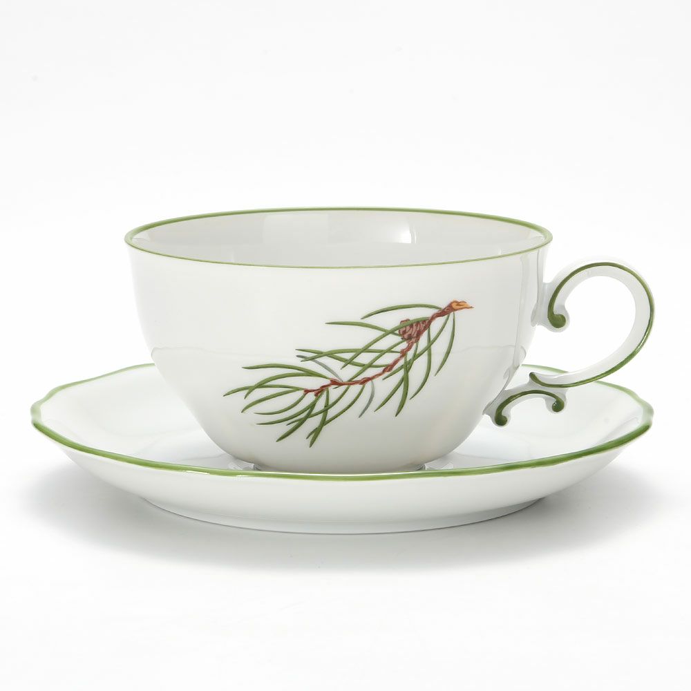 アウガルテン（AUGARTEN） モミの枝（6509） ティーカップ＆ソーサー 250ml（062）