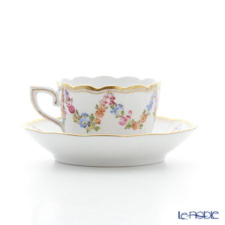 ヘレンド リヒテンシュタインガーランド LTG 00711-0-00 モカカップ＆ソーサー 100ml