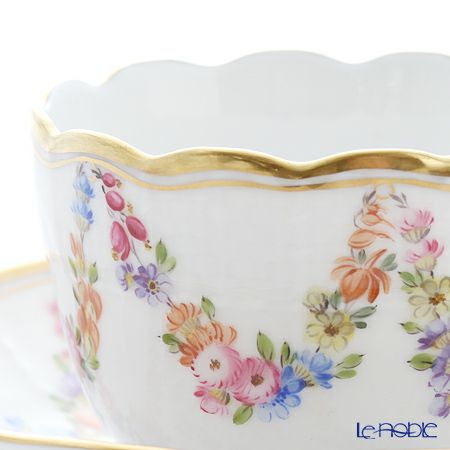 ヘレンド リヒテンシュタインガーランド LTG 00711-0-00 モカカップ＆ソーサー 100ml