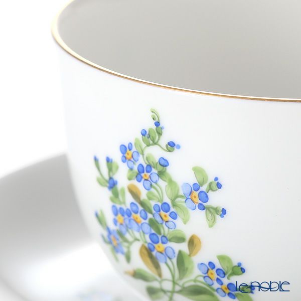 アウガルテン（AUGARTEN） 忘れな草（6690） ティーカップ＆ソーサー（L） 0.25L（001）