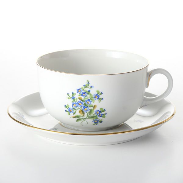 アウガルテン（AUGARTEN） 忘れな草（6690） ティーカップ＆ソーサー（L） 0.25L（001）