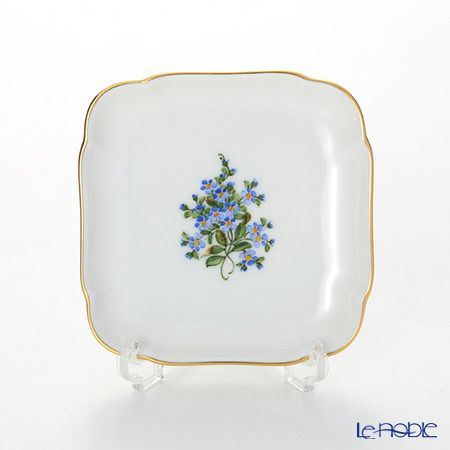 アウガルテン（AUGARTEN） 忘れな草（6690） スクエアディッシュ 9×9cm（110）