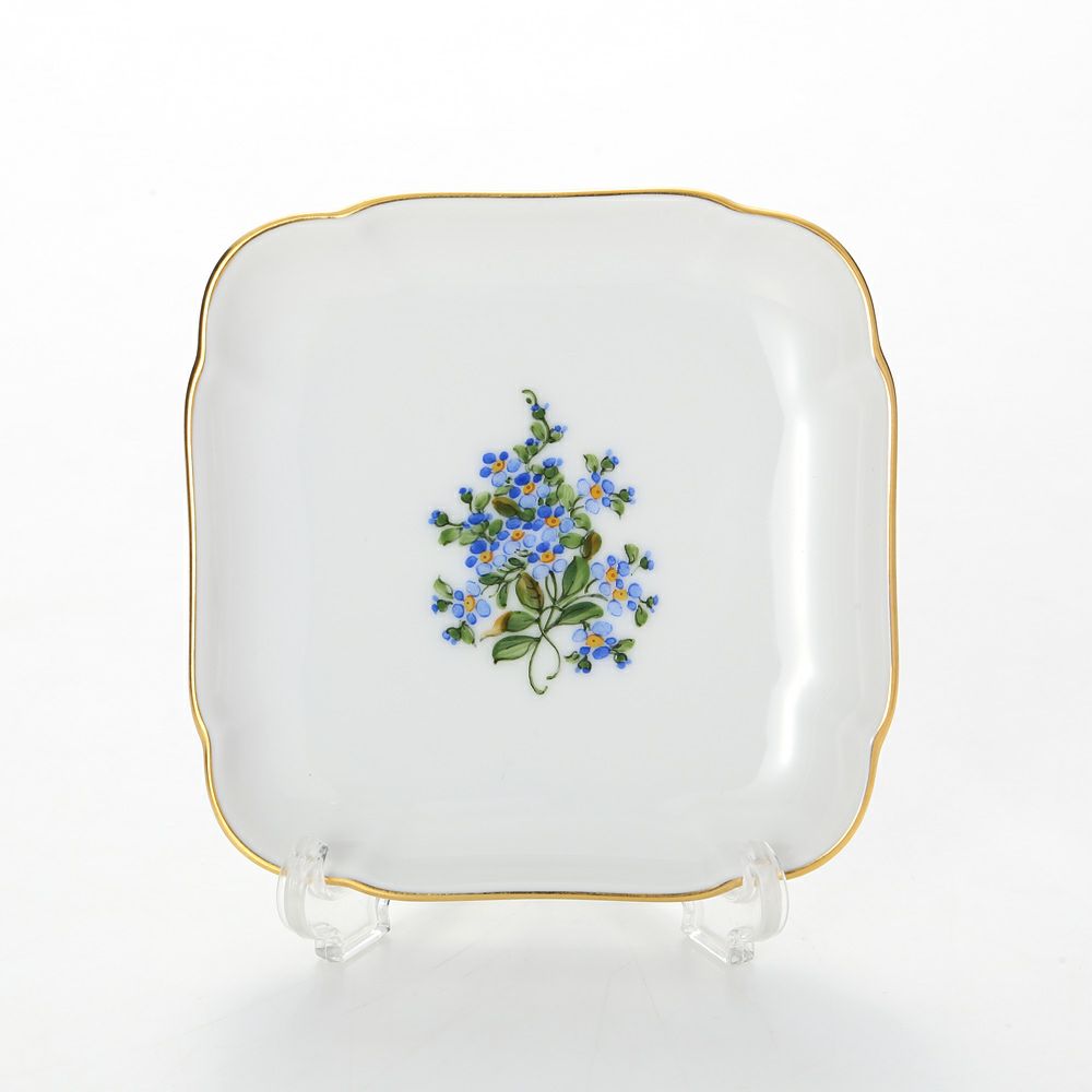 アウガルテン（AUGARTEN） 忘れな草（6690） スクエアディッシュ 9×9cm（110）