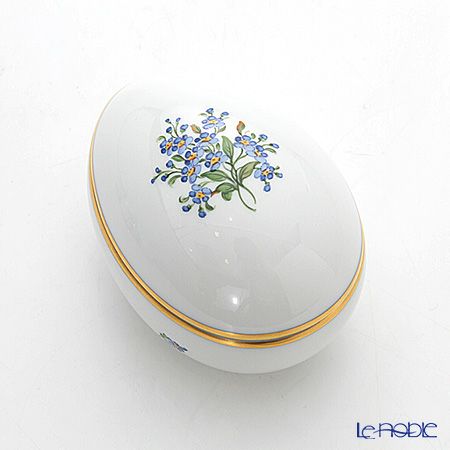 アウガルテン（AUGARTEN） 忘れな草（6690） エッグシェイプボックス（606）