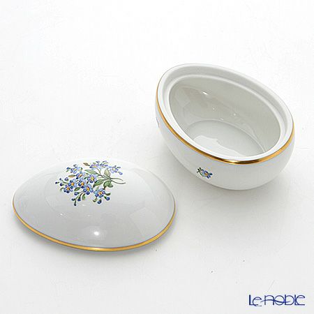 アウガルテン（AUGARTEN） 忘れな草（6690） エッグシェイプボックス（606）