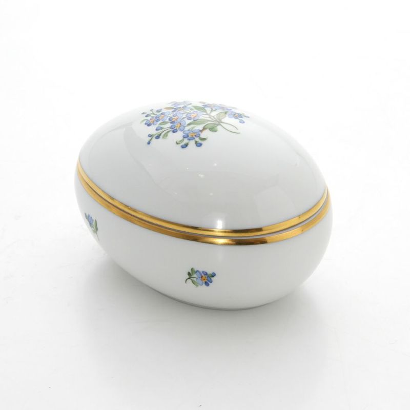 アウガルテン（AUGARTEN） 忘れな草（6690） エッグシェイプボックス（606）