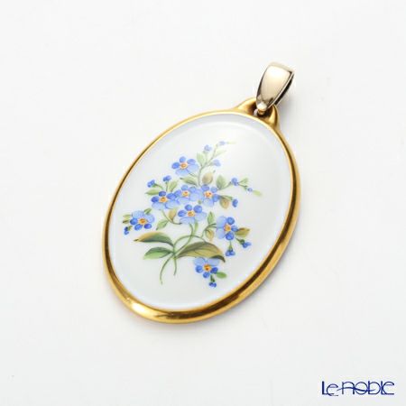 アウガルテン（AUGARTEN） 忘れな草（6690） ペンダント（金縁）（753）