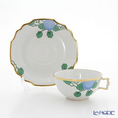 アウガルテン（AUGARTEN） ハイドランジア（アジサイ）（6703） ティーカップ＆ソーサー 200ml（114ヴェルヴェデーレシェイプ）